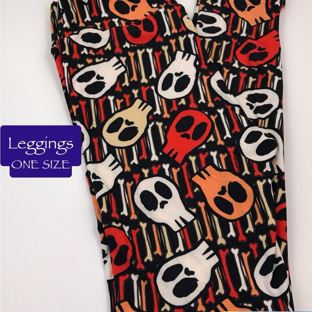 Skull and Bones Patterned LuLaRoe Leggings